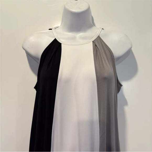 DKNY Donna Karan Multi Striped Halter Maxi Dress Womens Size XXS (1568) - Picture 3 of 5